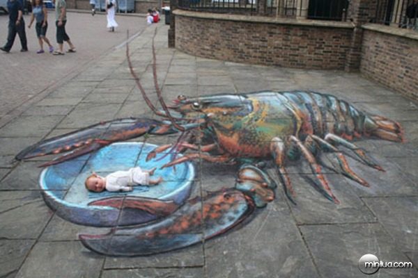 Amazing-3D-Sidewalk-Art-lobster